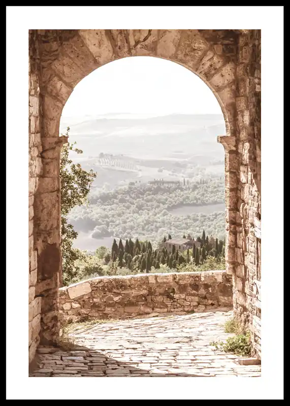 Kostenloser Rückversand Tuscan Archway Poster