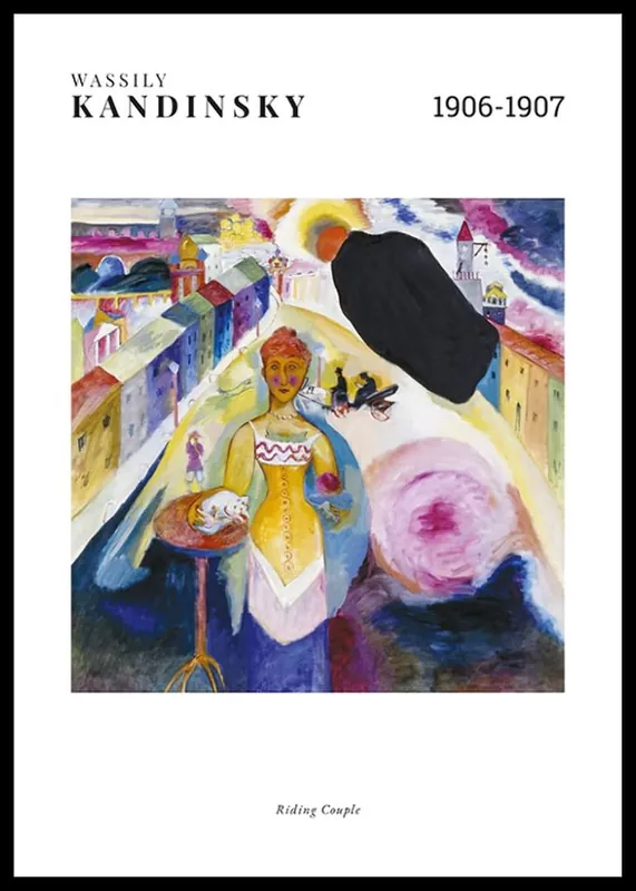 Riding Couple By Wassily Kandinsky Poster Finale Aktion