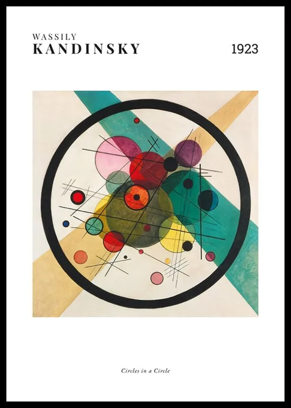 Sofort Bestellen Circles In A Circle By Wassily Kandinsky Poster