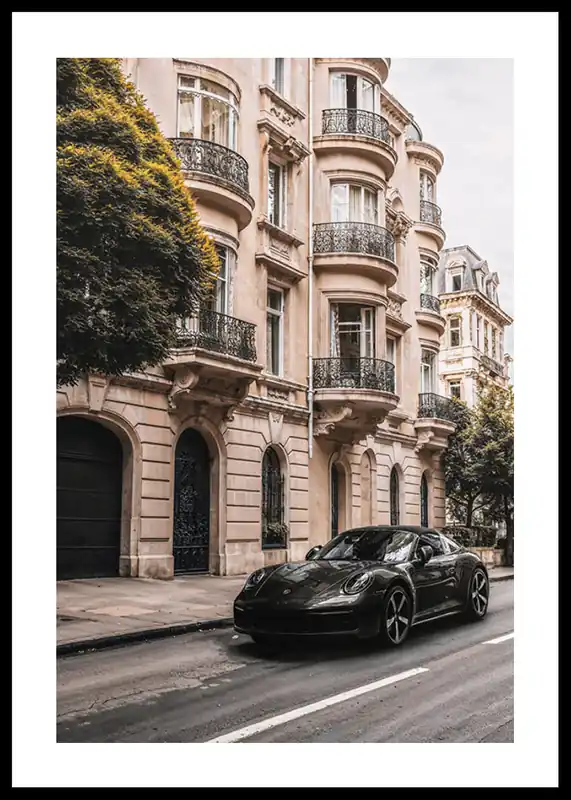 Finale Aktion Urban Setting Porsche 911 Carrera Cab Poster