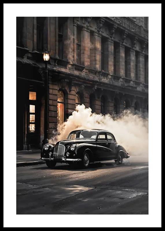 Urban Vintage Car No2 Poster Top-Seller