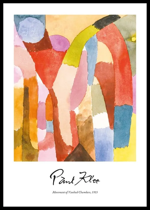 Movement Of Vaulted Chambers By Paul Klee Poster Beliebt
