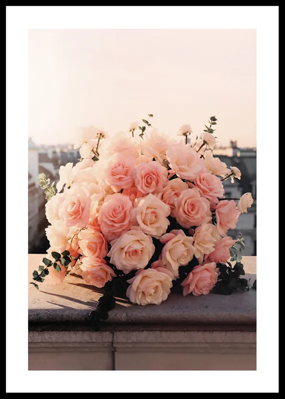 Jetzt Bestellen Pink Roses Bouquet Poster