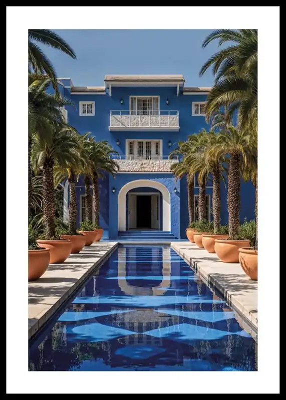 Wochenendangebot Blue House Palm Avenue Poster