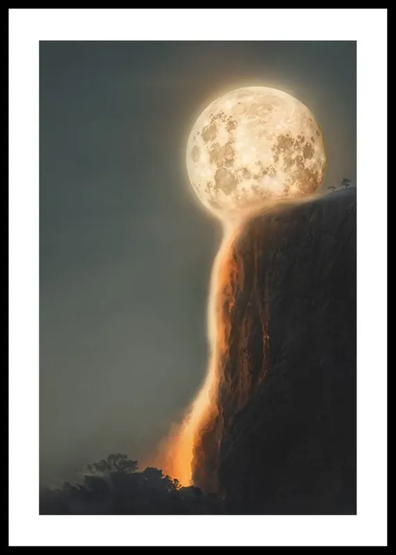 Melting Moon Poster Schnäppchen