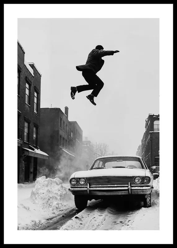 Airborn Over Car Poster Sichere Zahlung