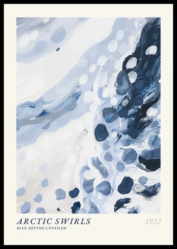 Arctic Swirls No1 Poster Ausverkauf