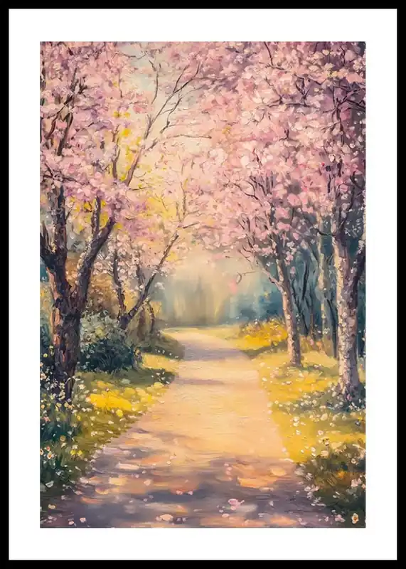 Pathway To A Blossom Wonderland Poster Neuheit