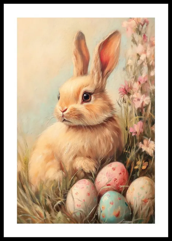 Golden Fur And Painted Eggs Poster Top-Preis