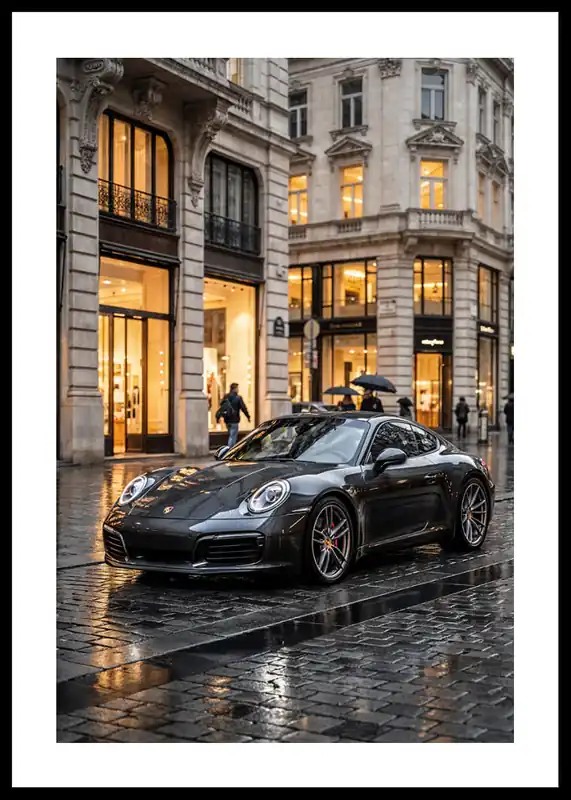 Porsche 911 Carrera Street View Poster Schnäppchen