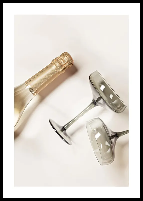 Champagne Vinatge Poster Kostenloser Versand