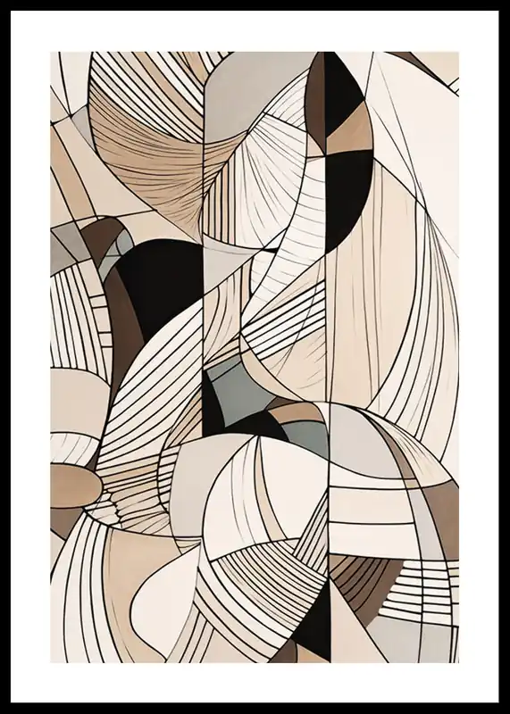 Abstract Botanical Pattern Poster Finale Aktion