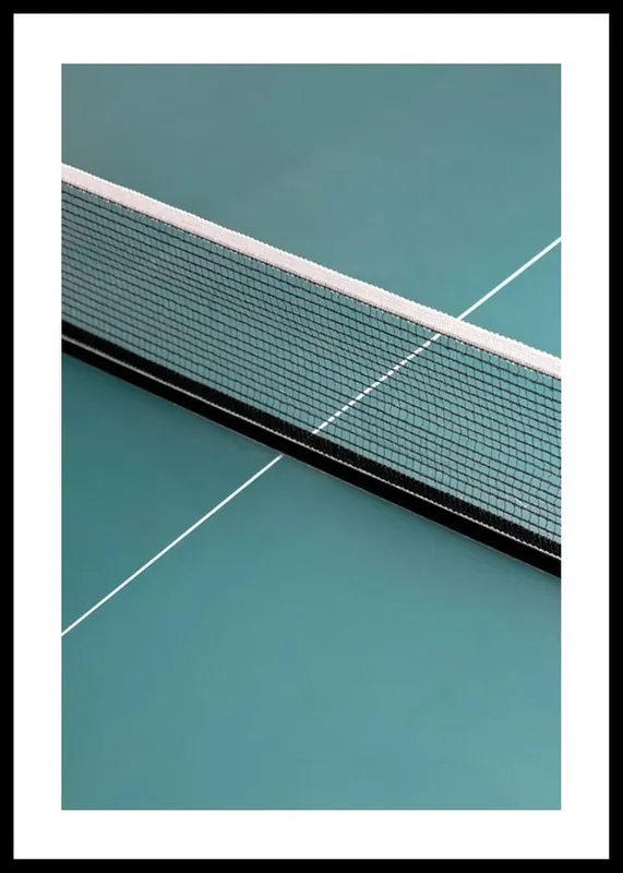 Solange Der Vorrat Reicht Tennis Net Poster