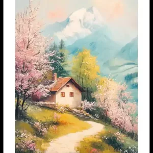 A Cottage In Bloom Poster Günstig