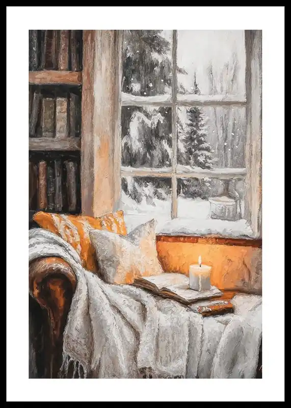 Neue Ware Candlelit By The Window Poster