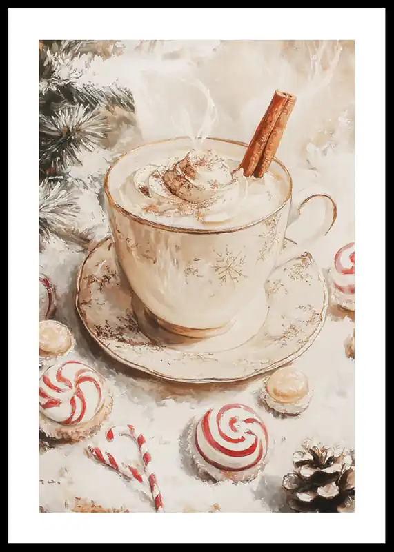 Holiday Cup Of Joy Poster Versand Am Gleichen Tag