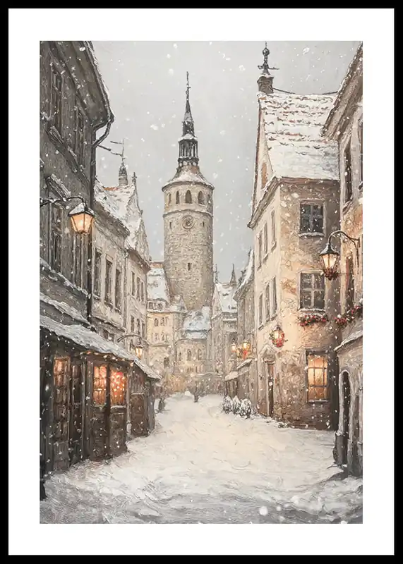 Abverkauf Historic Winter Lane Poster