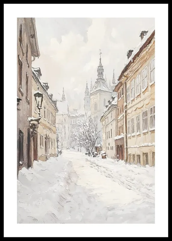 Sofort Bestellen European Winter Lane Poster