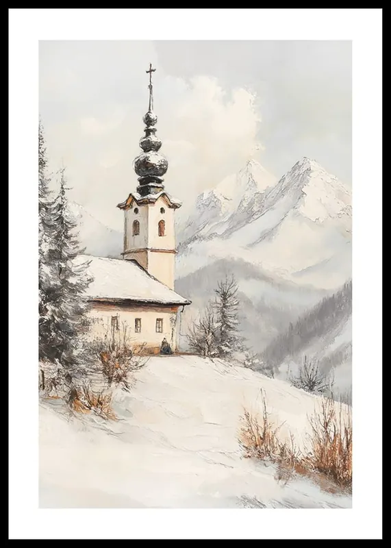 Ausverkauf Winter Chapel Bliss Poster