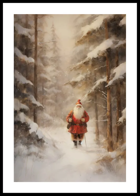 Finale Aktion Santa Claus Winter Walk Poster