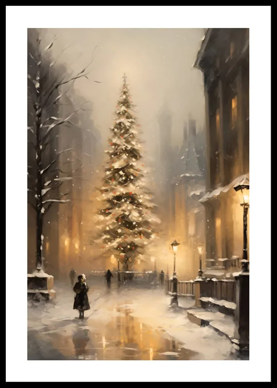 Winter Village No5 Poster Sonderangebot