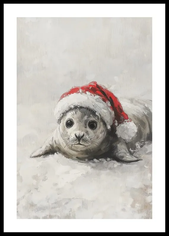 Santas Little Seal Poster Sofort Bestellen