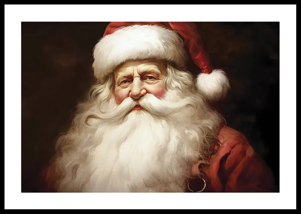 Santa Claus Portrait Poster Garantierte Lieferung