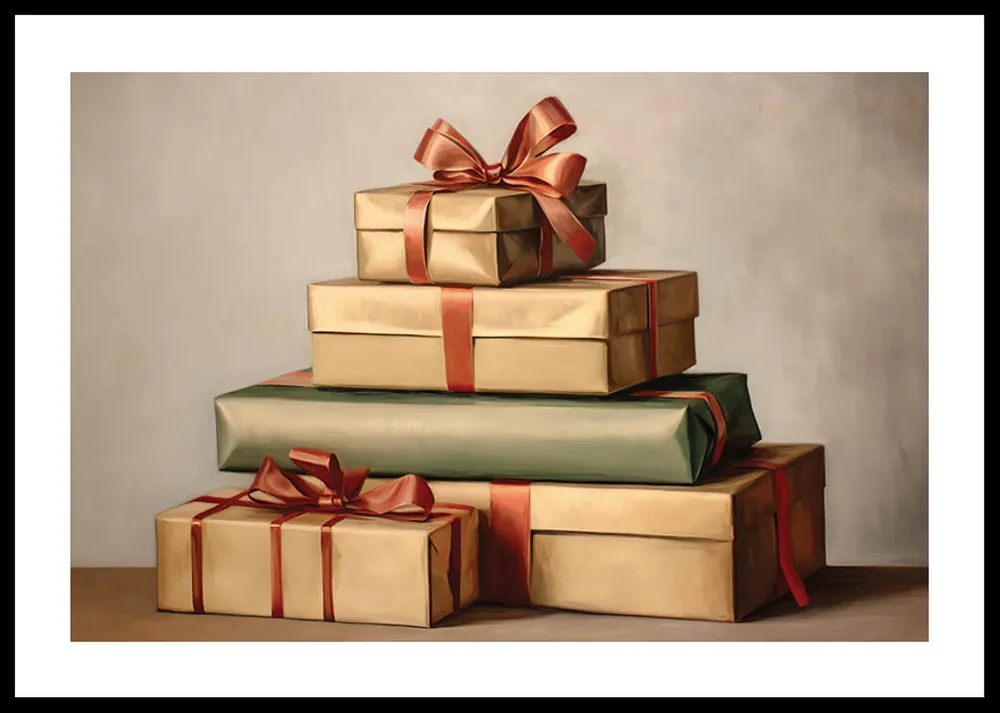 Pile Of Christmas Gifts No1 Poster Nur Für Kurze Zeit