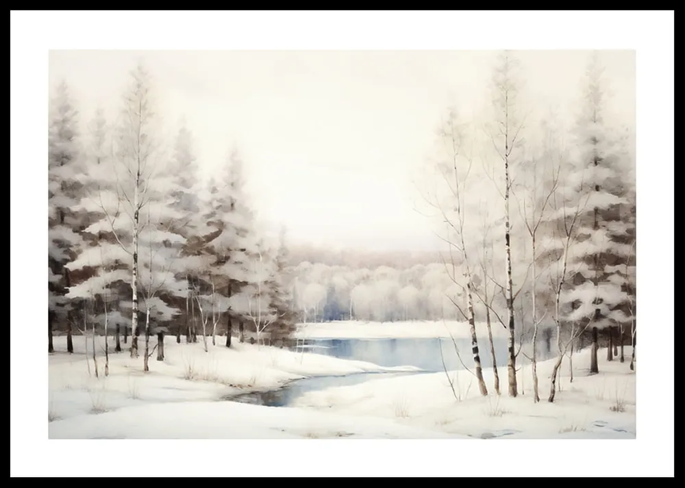 Winter Frozen Lake Poster Jetzt Kaufen