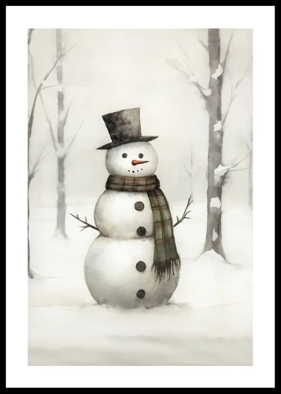Jetzt Kaufen Winter Snowman Poster