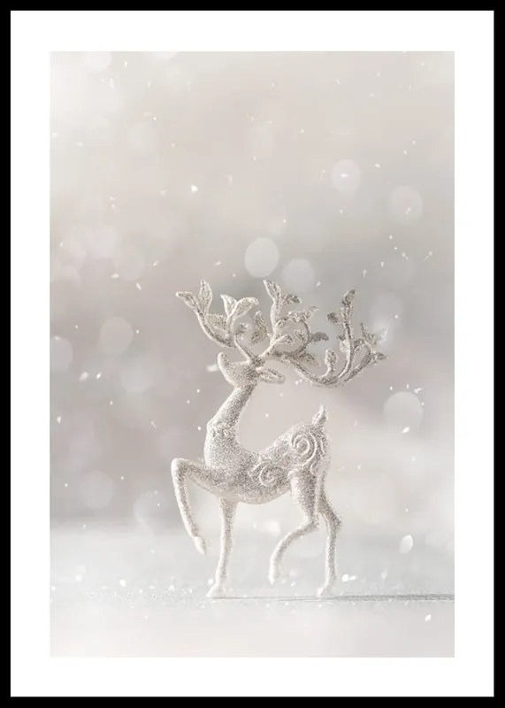 Winter Deer Decoration Poster Kracherpreis