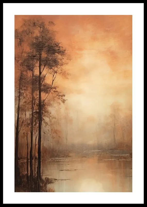 Nur Heute Painted Sunset Poster
