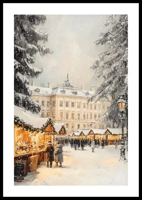 Winter Whimsy Market Poster Angebot
