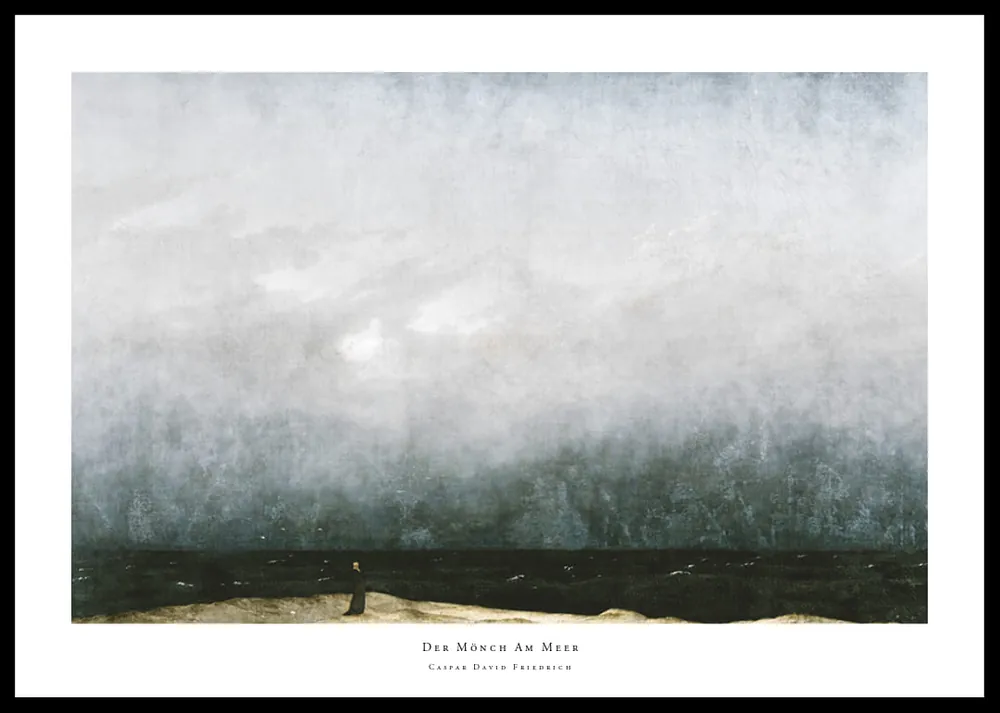 Kostenloser Rückversand Der Mönch Am Meer By Caspar David Friedrich Poster