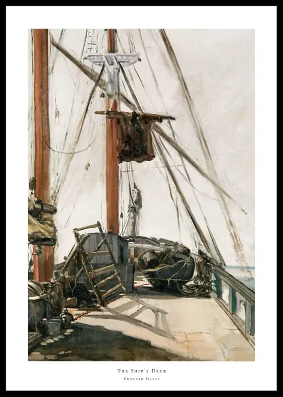 The Ship's Deck By Édouard Manet Poster Kostenfreie Lieferung