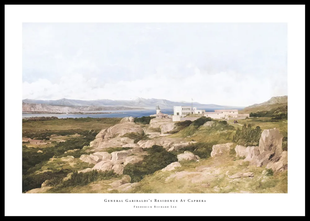 General Garibaldi's Residence At Caprera By Frederick Richard Lee Poster Neuheit