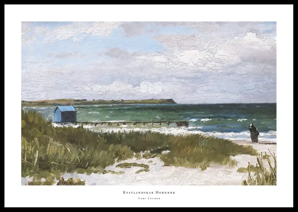 Bestpreis Kystlandskab Hornbæk By Carl Locher Poster