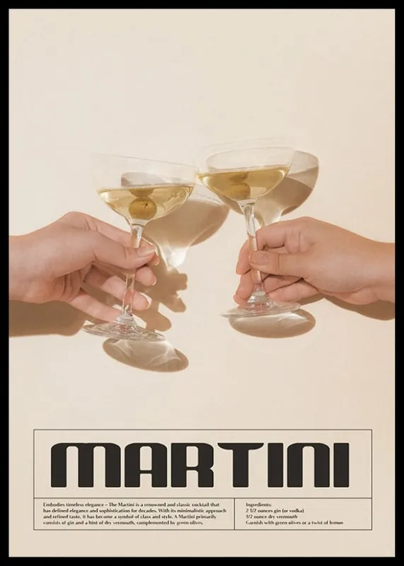 Nur Heute This Is Martini Cocktail No1 Poster