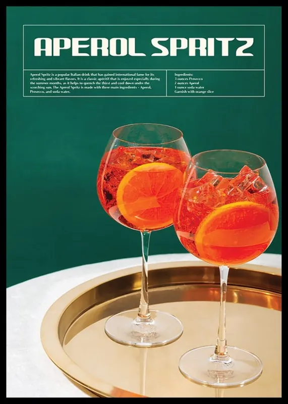 Billig This Is Aperol Spritz Cocktail Poster
