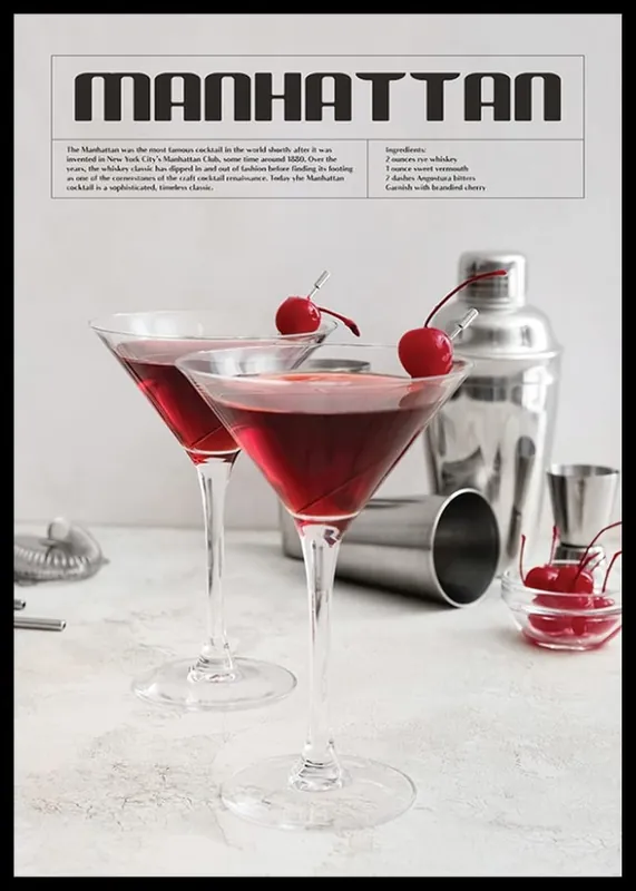 Jetzt Kaufen This Is Manhattan Cocktail Poster