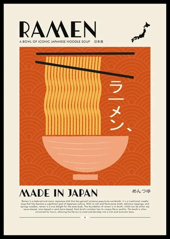 Schneller Versand Ramen Noodle Soup Poster