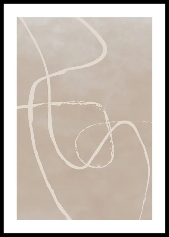 Wochenendangebot Line Art Inverted No1 Poster