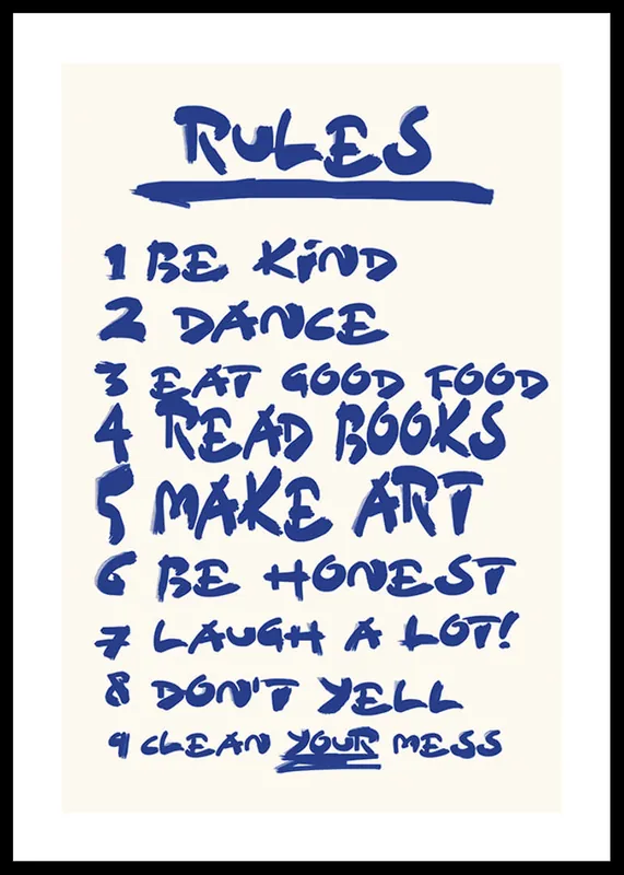 Heißes Angebot House Rules Poster