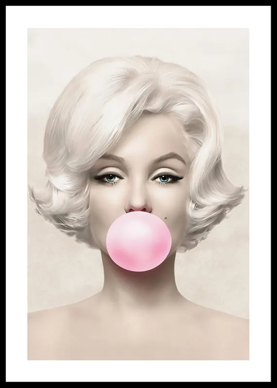 Marilyn Monroe Pink Bubblegum Poster Direktkauf
