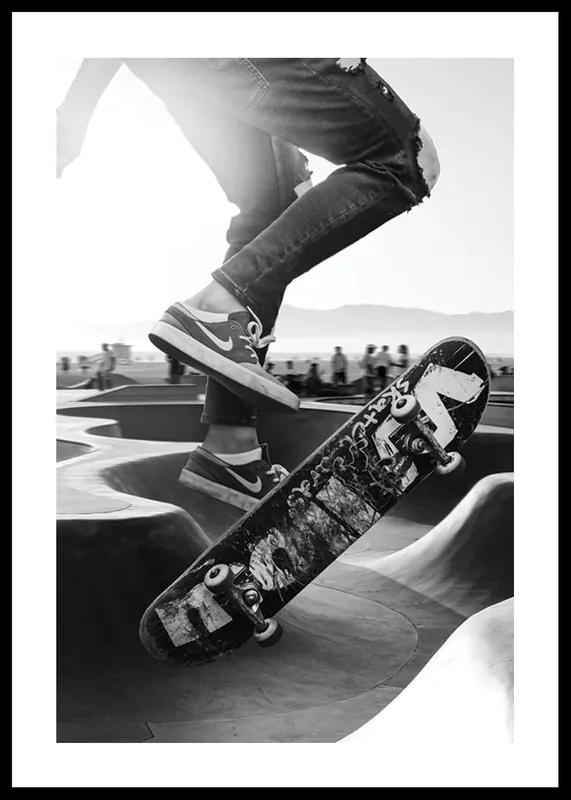 Skateboard Jump Poster Sichere Zahlung