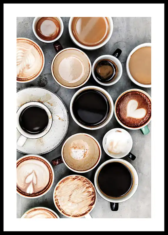 Günstig All Kinds Of Coffee No2 Poster
