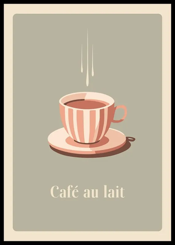 Cafe Au Lait Poster Preiswert