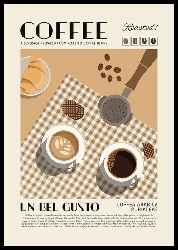 Schnäppchen Coffee Un Bel Gusto Poster