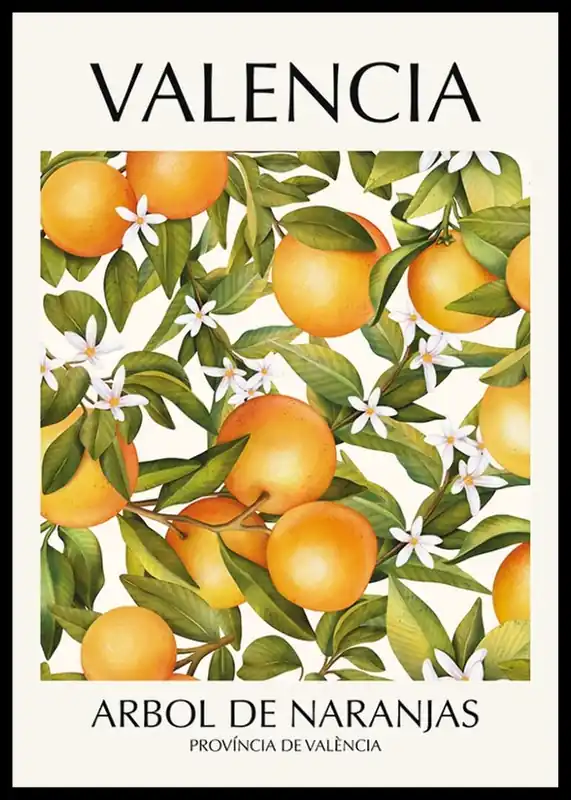 Direktkauf Valencia Arbol De Naranjas Poster