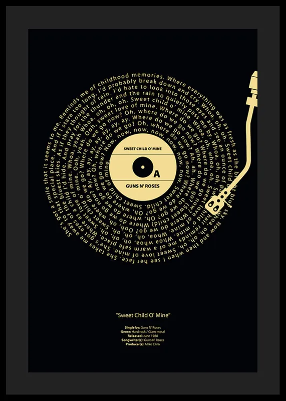 Sweet Child O Mine By Guns N Roses Poster Saisonangebot